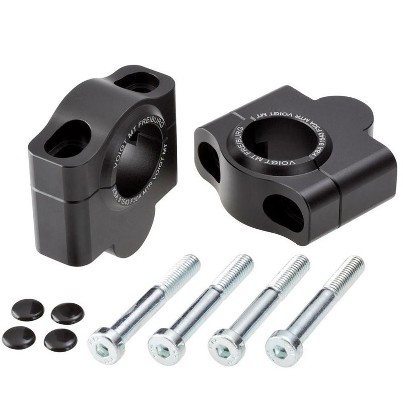 Voigt MT Handlebar Risers F30A | 30mm black | KTM 950 LC8 Supermoto (+R/T)»Motorlook.nl»4067466049741