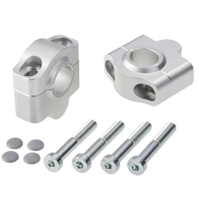 Voigt MT Handlebar Risers S25 | 25mm silver | Honda CBF600N»Motorlook.nl»4067466031920