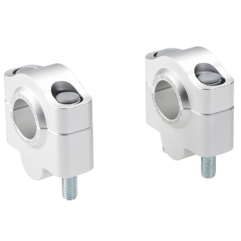 Voigt MT Handlebar Risers S25 | 25mm silver | Yamaha TDM900»Motorlook.nl»4067466033917