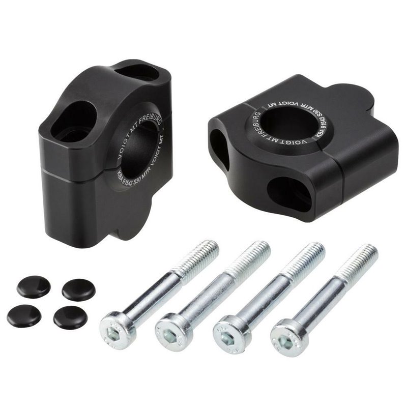 Voigt MT Handlebar Risers S30 | 30mm black | Honda CBF600S»Motorlook.nl»4067466059399