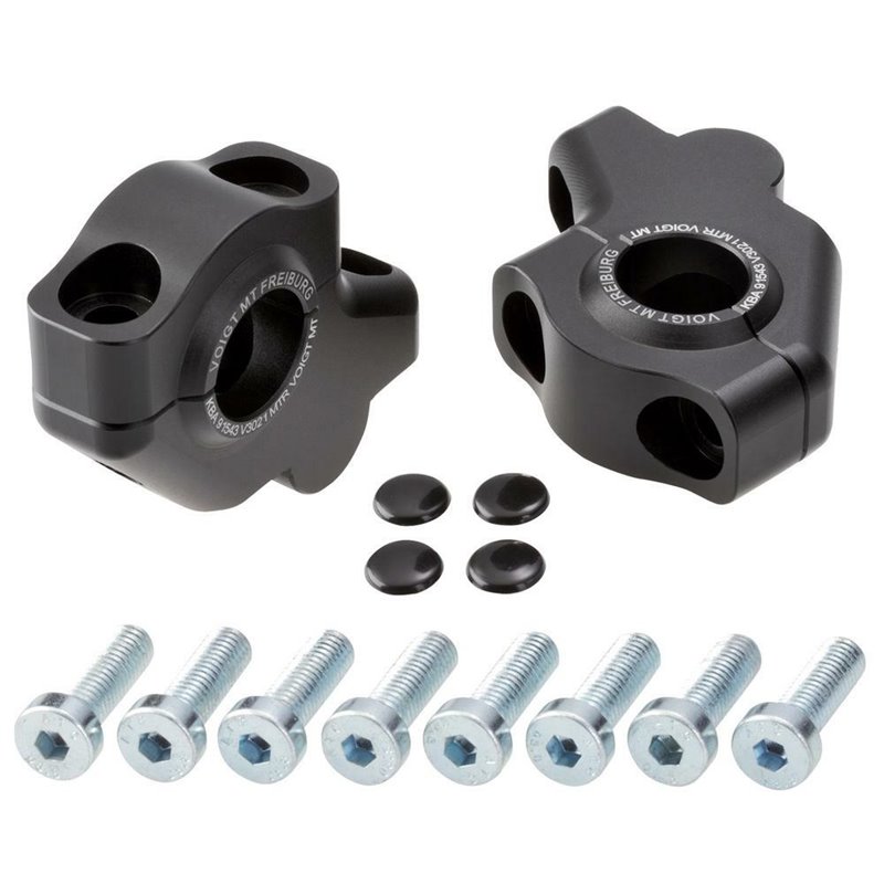 Voigt MT Handlebar Risers V3021 | 30mm/Offset 21mm black | Suzuki GSF1250 Bandit»Motorlook.nl»4067466068391