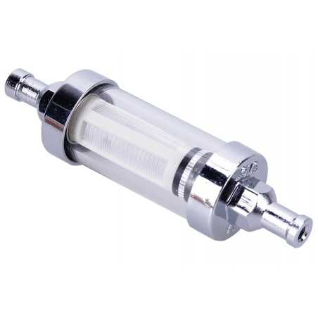 KM-Parts Fuel Filter chrome Alloy (ø10mm)»Motorlook.nl»46431392