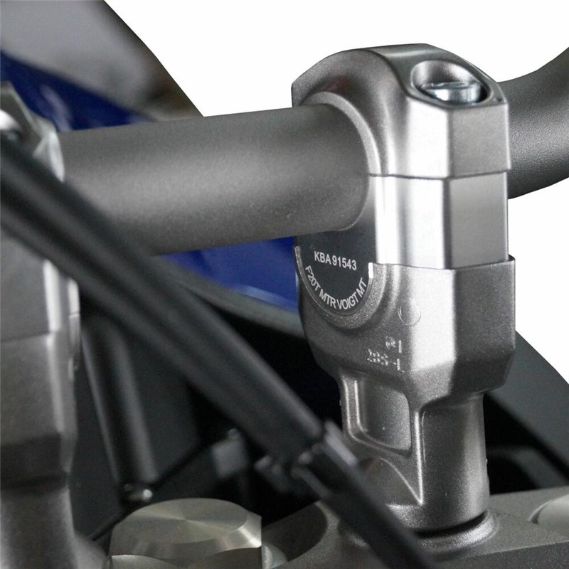 Voigt MT Handlebar Risers F20T | 20mm silver | Yamaha MT-09»Motorlook.nl»4067466072541