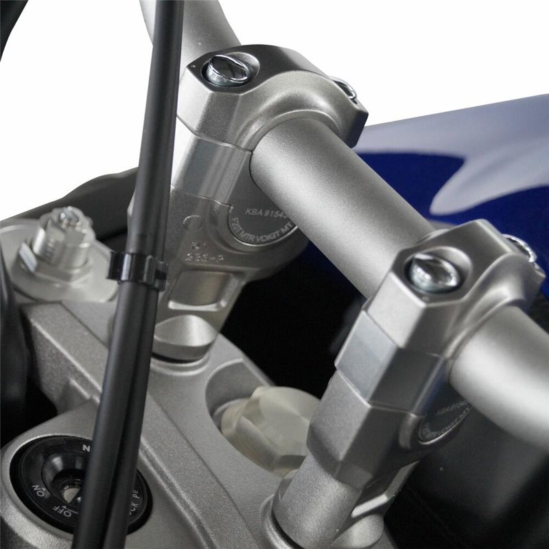 Voigt MT Handlebar Risers F20T | 20mm silver | Yamaha MT-09»Motorlook.nl»4067466072541