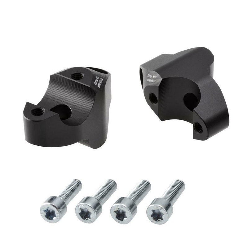 Voigt MT Handlebar Risers V3019 | 30mm/Offset 19mm black | KTM 300 EXC/TPI»Motorlook.nl»4067466066885