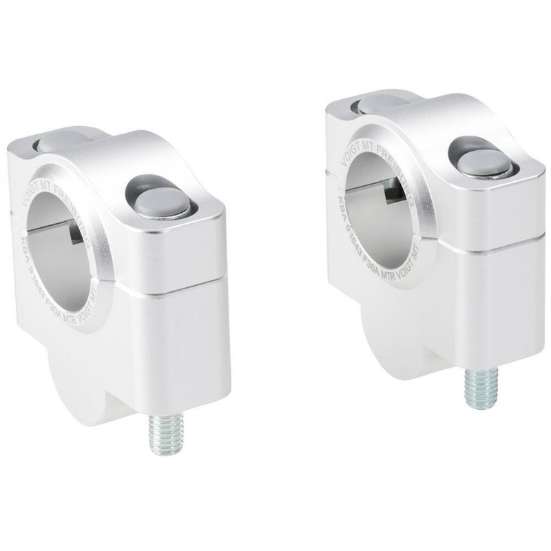 Voigt MT Handlebar Risers F30A | 30mm silver | Energica Eva Esseesse/Ribelle»Motorlook.nl»4067466073258