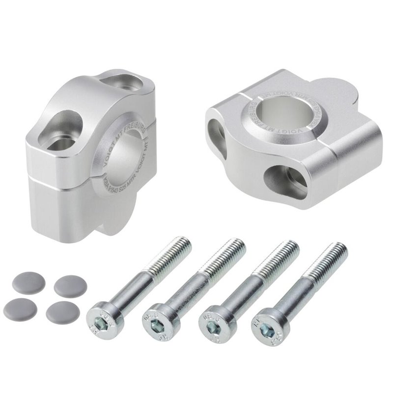 Voigt MT Handlebar Risers S25 | 25mm silver | Kawasaki Z125»Motorlook.nl»4067466076259