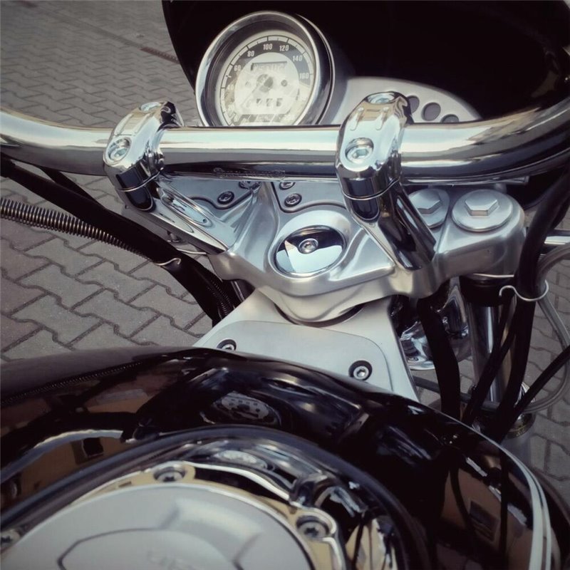 Voigt MT Risers Handlebar V9037Z | 90mm/Offset 37mm silver | BMW R1200C »Motorlook.nl»4067466379701