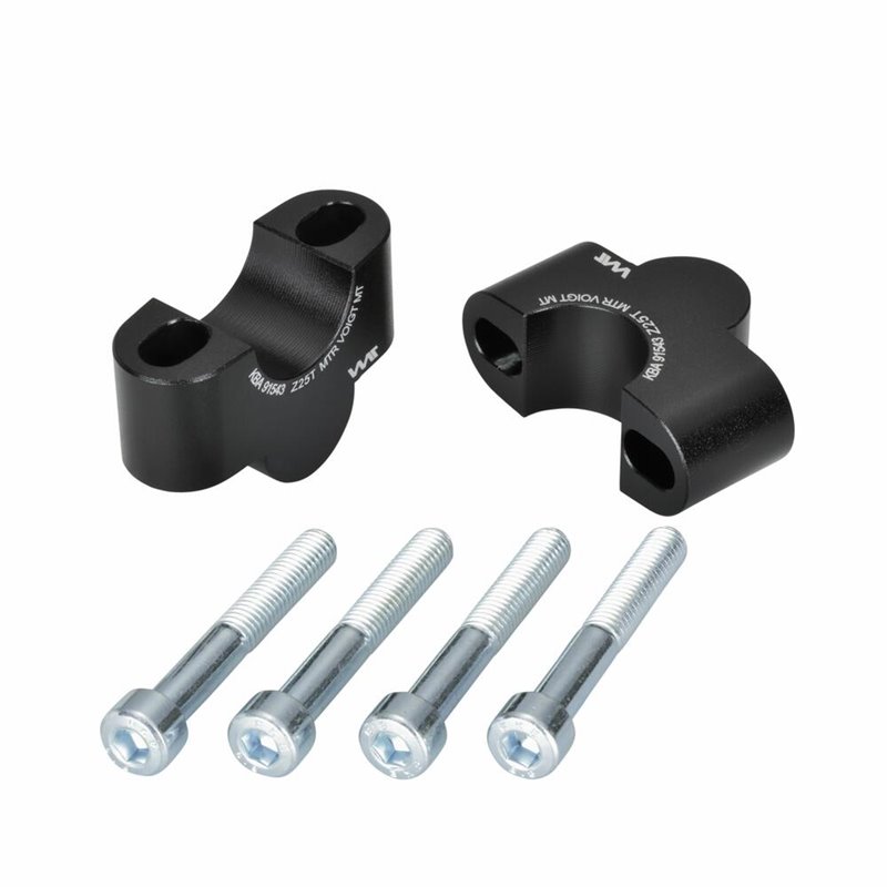 Voigt MT Risers Handlebar Z25T | 25mm black | Triumph Bonneville T100(lucht gekoeld)»Motorlook.nl»4067466178236