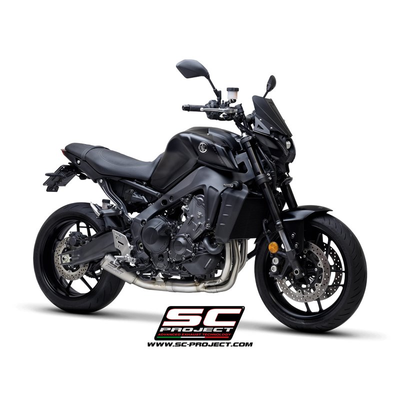 SC-Project Exhaust system 3-1 CR-T silver | Yamaha MT-09»Motorlook.nl»