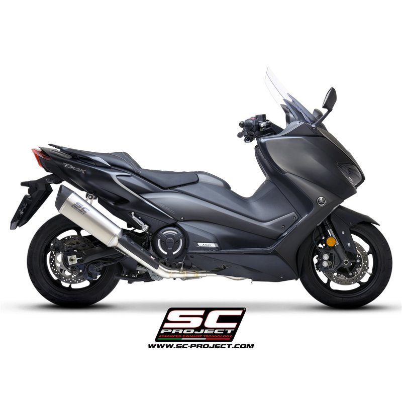 SC-Project Ful Exhaust System 2-1 SC1-R silver | Yamaha T-Max 560»Motorlook.nl»