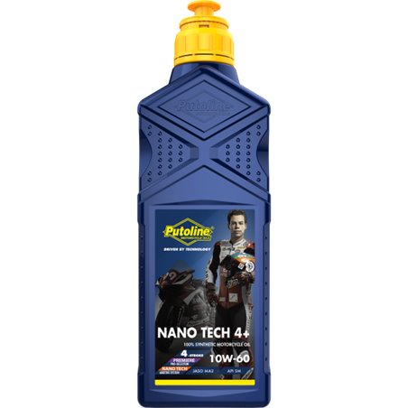 Putoline Oil Motorcycle 10W-60 Nano Tech 4+ (1 litre)»Motorlook.nl»8710128740888