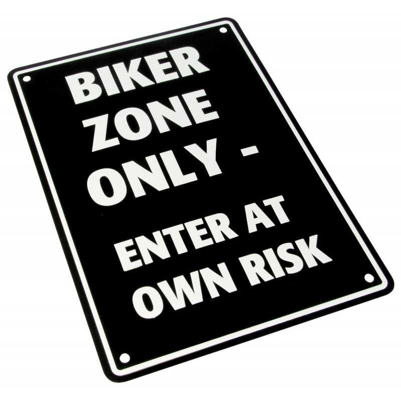 Bike-It Parking Sign Alloy "Biker Zone Only"»Motorlook.nl»5034862254375