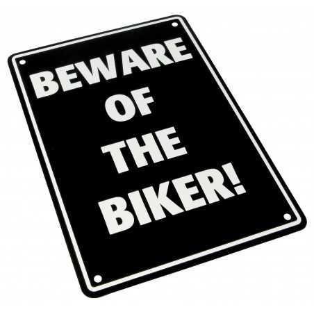 Bike-It Parking Sign Alloy "Beware Of The Biker!"»Motorlook.nl»5034862254368