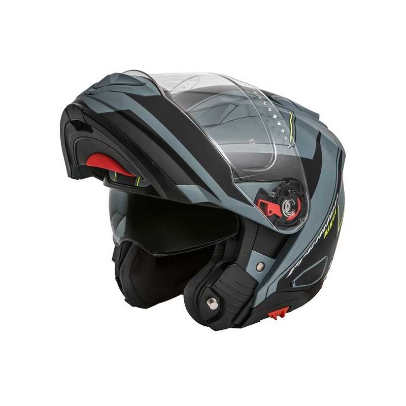 Premier Flip Up Helmet Delta grey RGY BM »Motorlook.nl»
