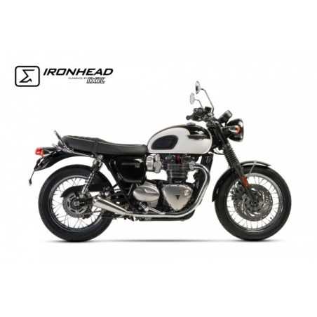 Ironhead Uitlaat RVS Triumph Bonneville»Motorlook.nl»