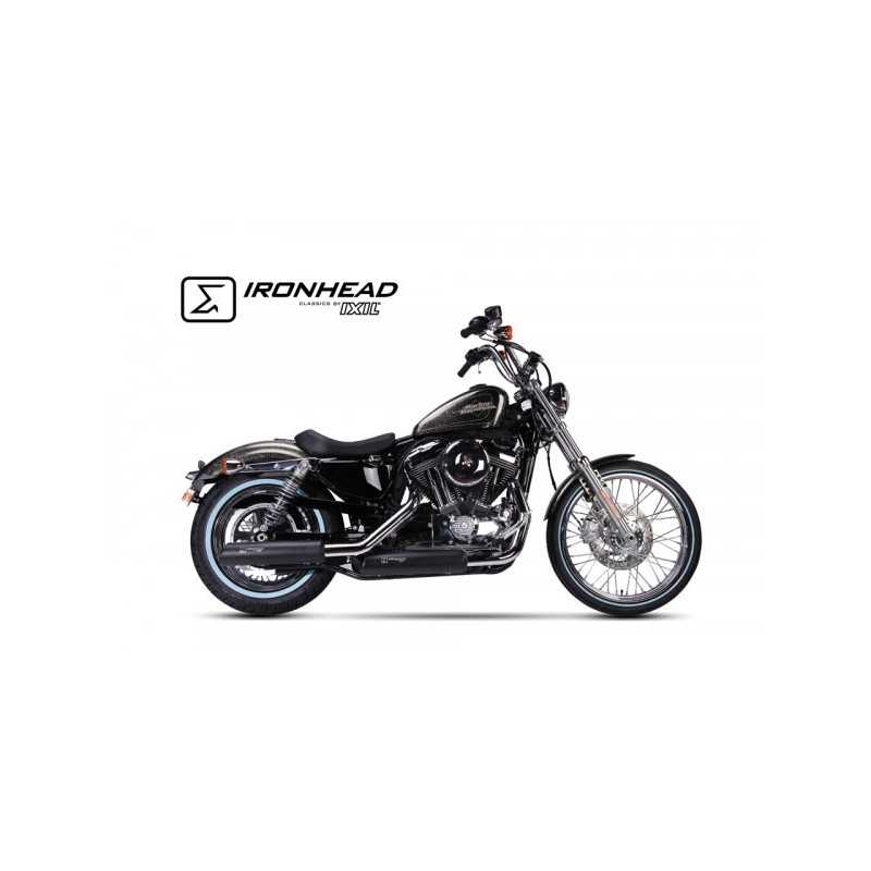 Ironhead Full Exhaust System black Harley Davidson Sportster»Motorlook.nl»