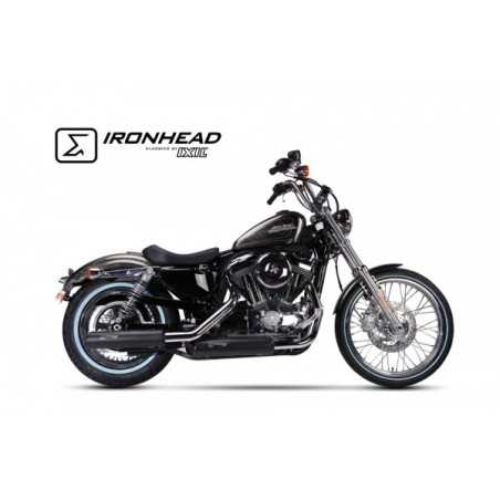 Ironhead Full Exhaust System black Harley Davidson Sportster»Motorlook.nl»
