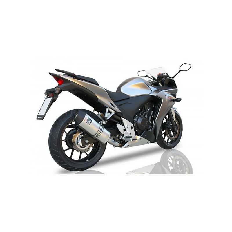IXIL Silencer Hexoval Xtrem | Honda CB500/CBR500 | silver»Motorlook.nl»