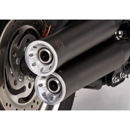 Falcon Exhausts Double Groove | Harley Davidson Touring | black»Motorlook.nl»4251233339887