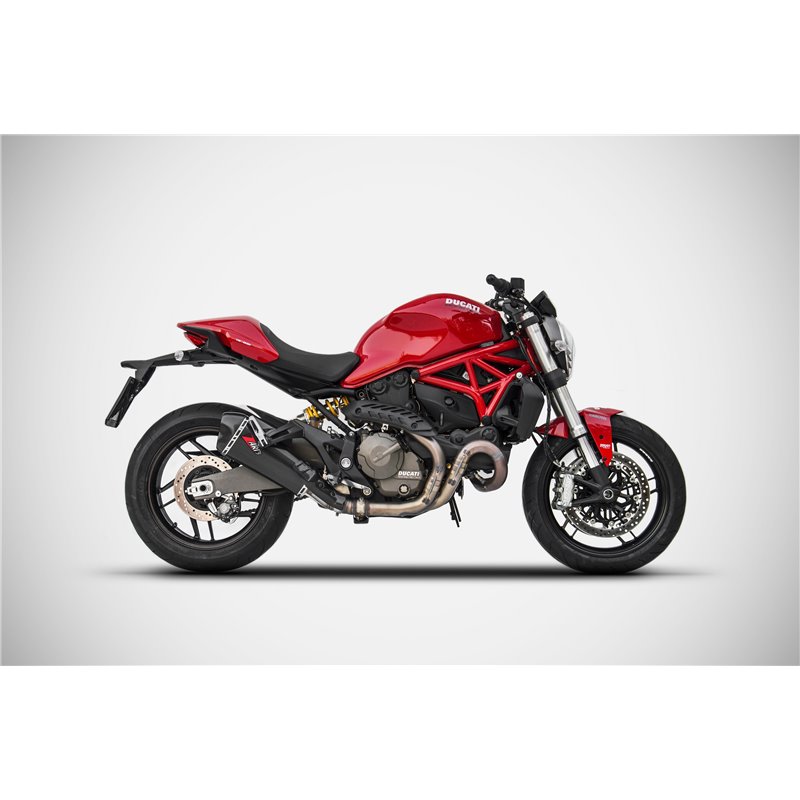 Zard Exhaust Carbon | Ducati Monster 821»Motorlook.nl»