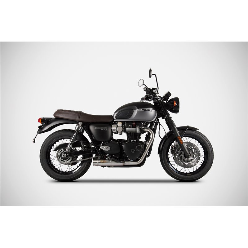 Zard Uitlaatsysteem 2-2 Short RVS | Triumph Bonneville T120»Motorlook.nl»