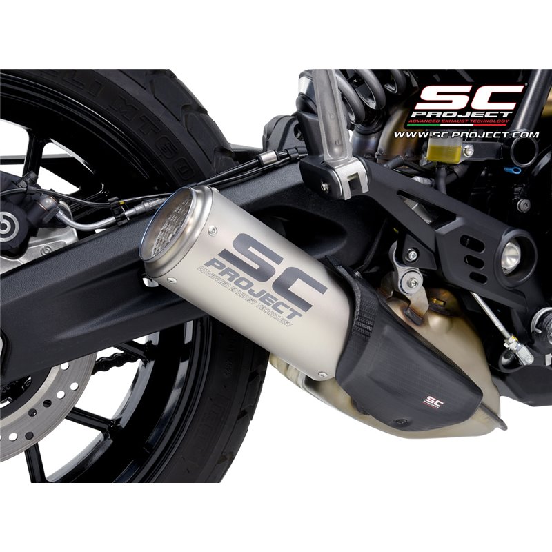 SC-Project Exhaust CR-T titanium (grid) Ducati Scrambler 800»Motorlook.nl»