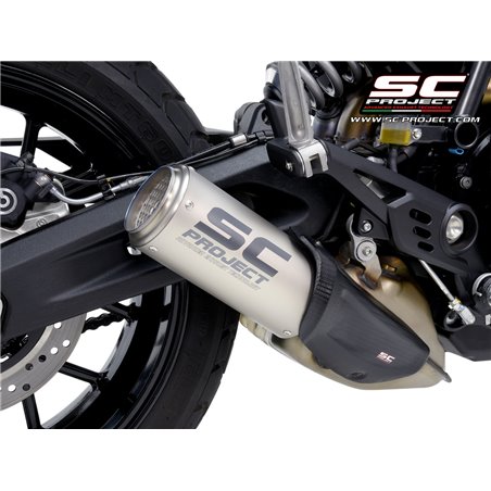 SC-Project Exhaust CR-T titanium (grid) Ducati Scrambler 800»Motorlook.nl»