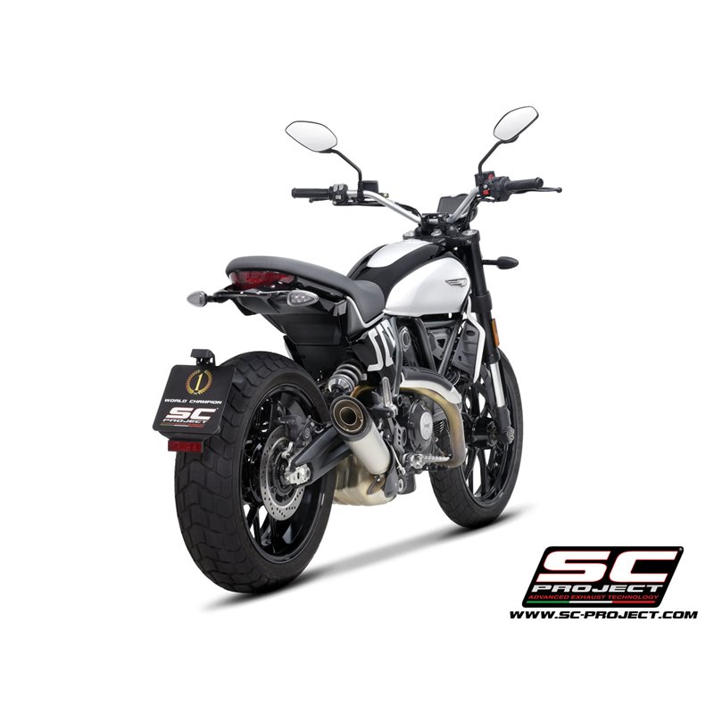 SC-Project Uitlaat S1 titanium | Ducati Scrambler 800»Motorlook.nl»