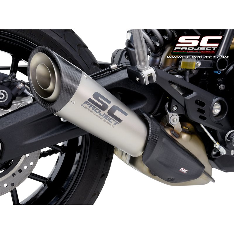 SC-Project Uitlaat S1 titanium | Ducati Scrambler 800»Motorlook.nl»