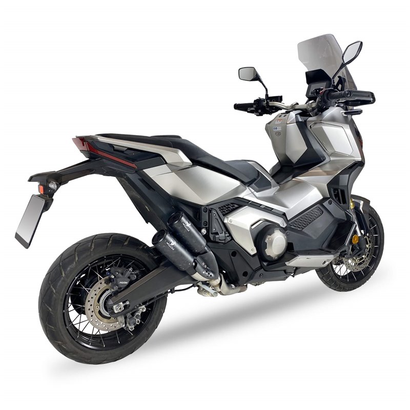 IXRace Uitlaatdemper (dubbel) DCX2 | Honda X-ADV750 | carbon/RVS»Motorlook.nl»