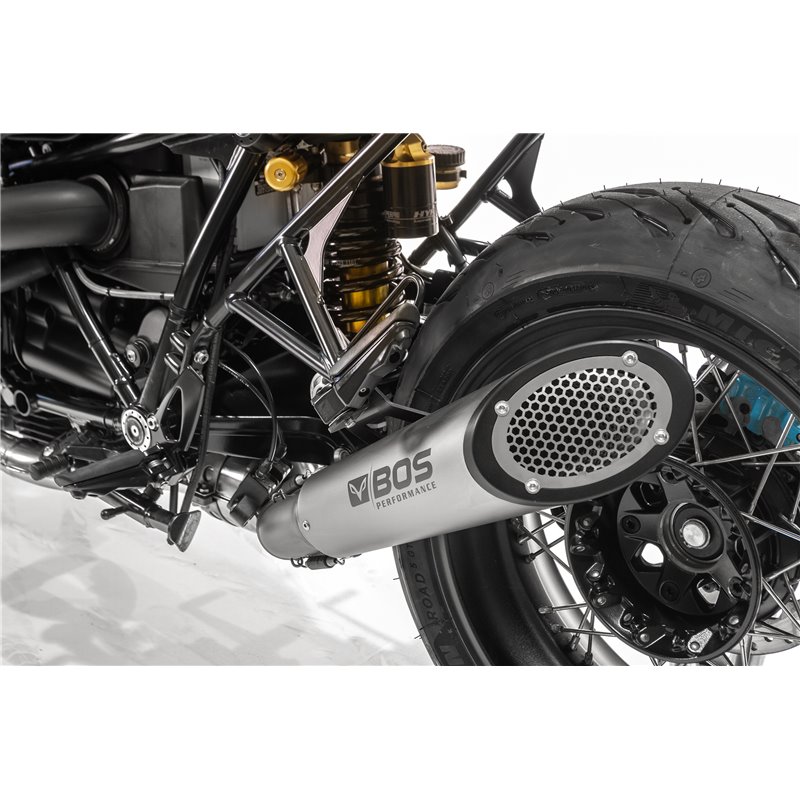 BOS uitlaatdemper SSEC GP 2-1 | BMW R-NineT | Titanium»Motorlook.nl»