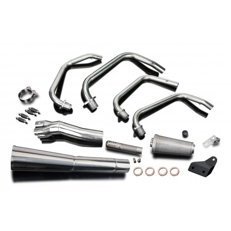 Delkevic Exhaust System Classic Megaphone 4-1 | S.S.| Kawasaki ZN700A»Motorlook.nl»