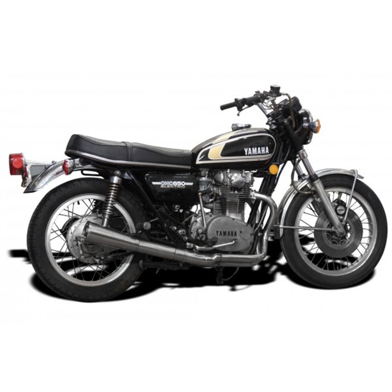 Delkevic Exhaust System Classic Megaphone 4-1 | S.S.| Yamaha XS650»Motorlook.nl»