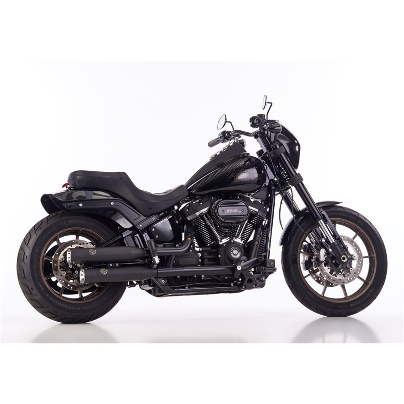 Falcon Exhausts Double Groove | Harley Davidson Softail | black»Motorlook.nl»4251233366395
