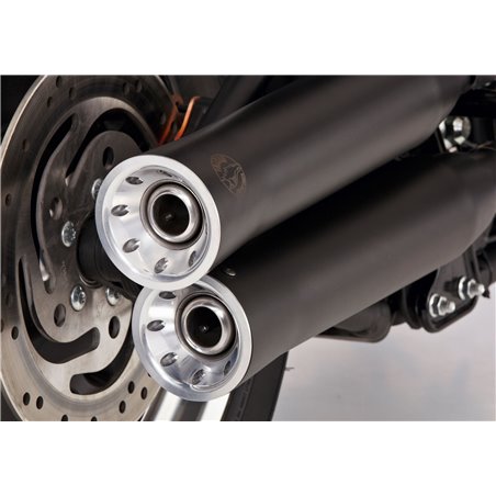 Falcon Uitlatensysteem Double Groove (met kat.) | Harley Davidson Sportster XL | zwart»Motorlook.nl»4251233301921