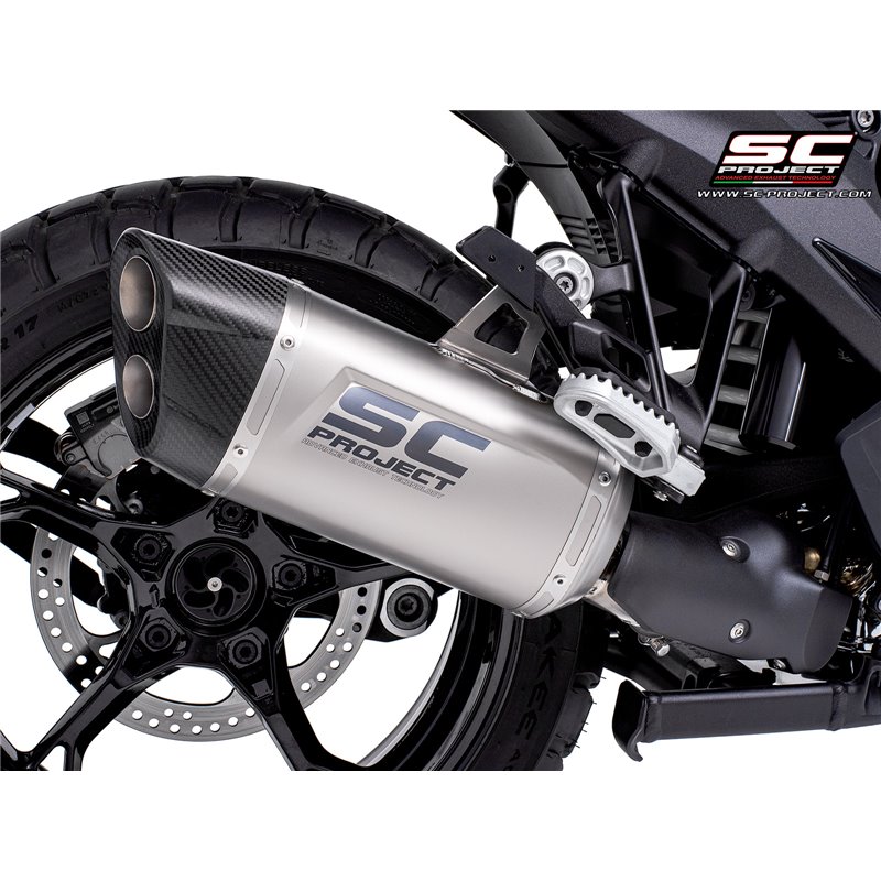 SC-Project Exhaust Adventure-R SideCase Compatible | BMW R1300GS | titanium»Motorlook.nl»