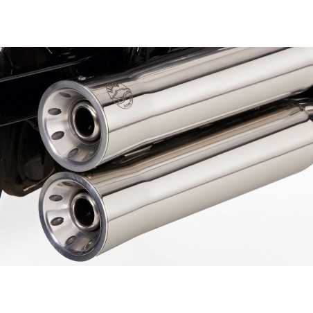 Falcon Full exhaust system Double Groove | Yamaha XVS 1100 | silver»Motorlook.nl»4251233322018