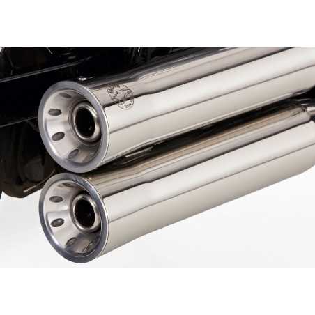 Falcon Full exhaust system Double Groove | Yamaha XVS 650 | silver»Motorlook.nl»4251233322025