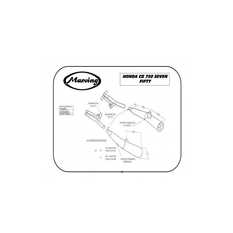 Marving Uitlaten +collector Master chroom Honda CB750»Motorlook.nl»