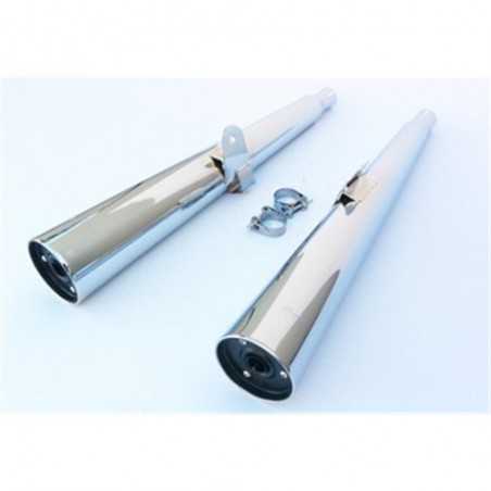 Marving Silencers Marvi chrome Kawasaki Z400/550F»Motorlook.nl»