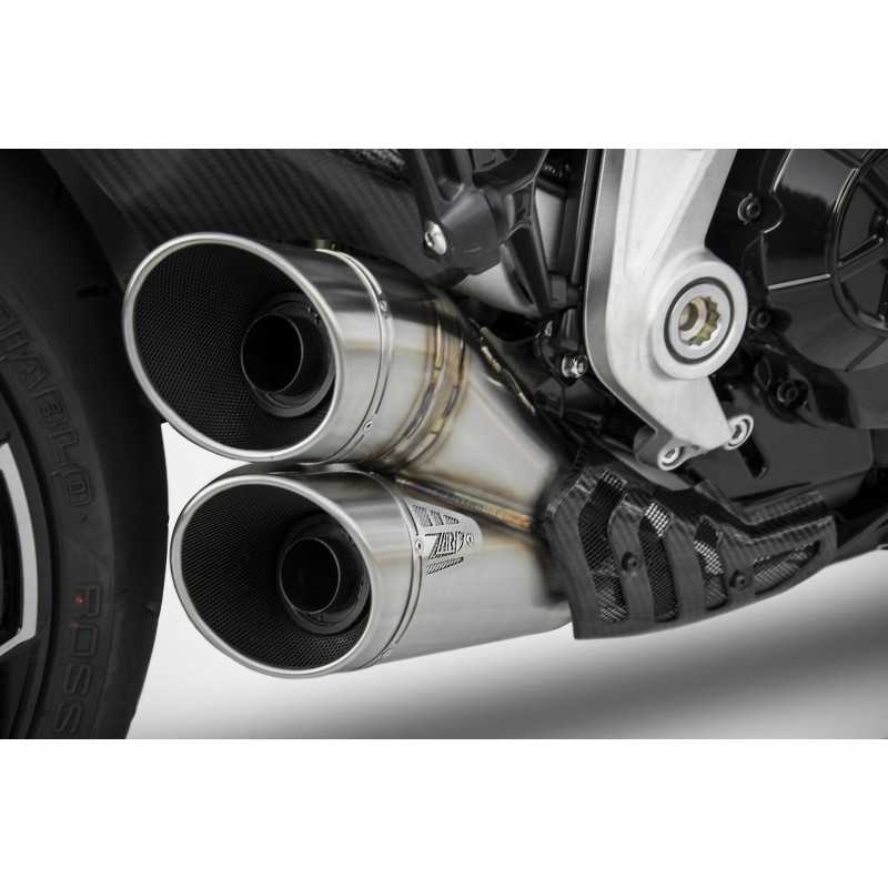Zard Full Exhaust System 2-1-2 RVS/Carbon | Ducati XDiavel»Motorlook.nl»