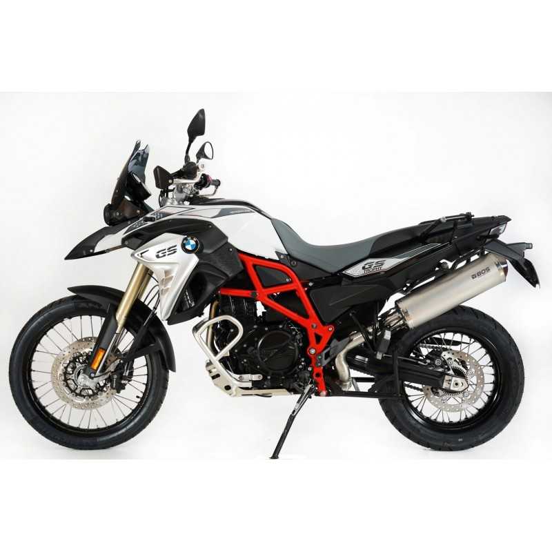 BOS silencer Oval 120S | BMW F650/700/800GS | Stainless Steel»Motorlook.nl»