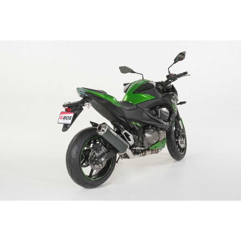 BOS silencer Oval 120B | Kawasaki Z800 | Black»Motorlook.nl»