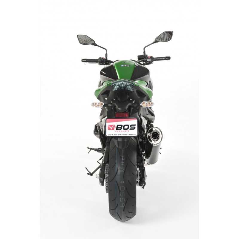 BOS silencer Oval 120B | Kawasaki Z800 | Black»Motorlook.nl»