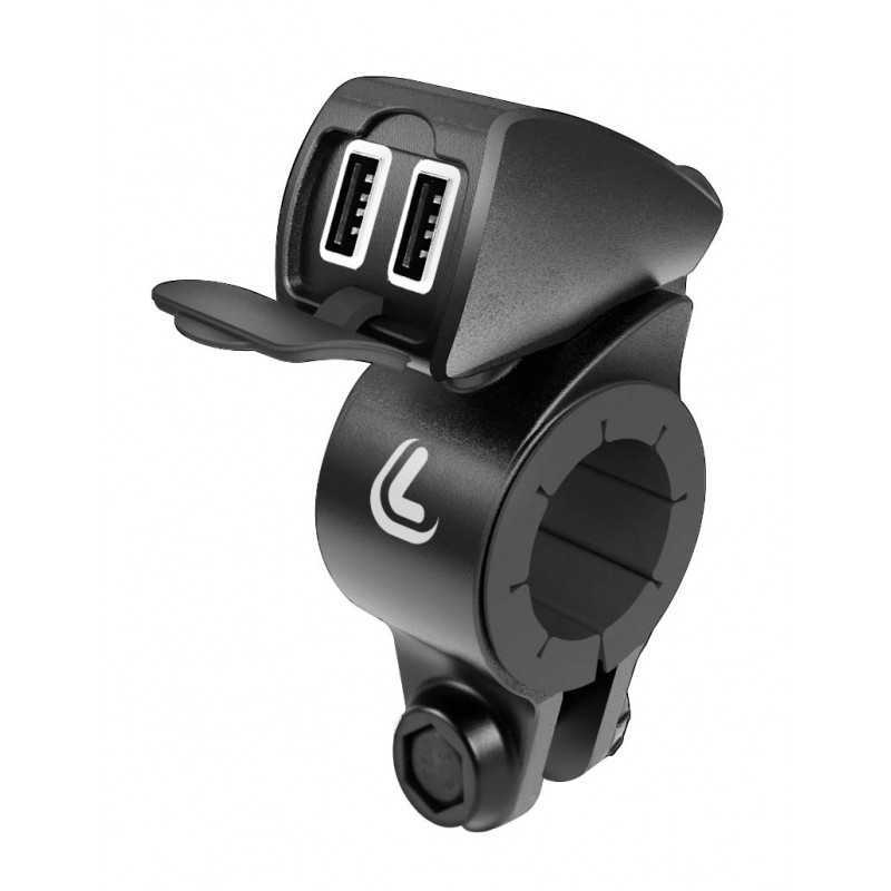 Lampa OptiLine Handlebar Clamp USB waterproof (double)»Motorlook.nl»8000692388280