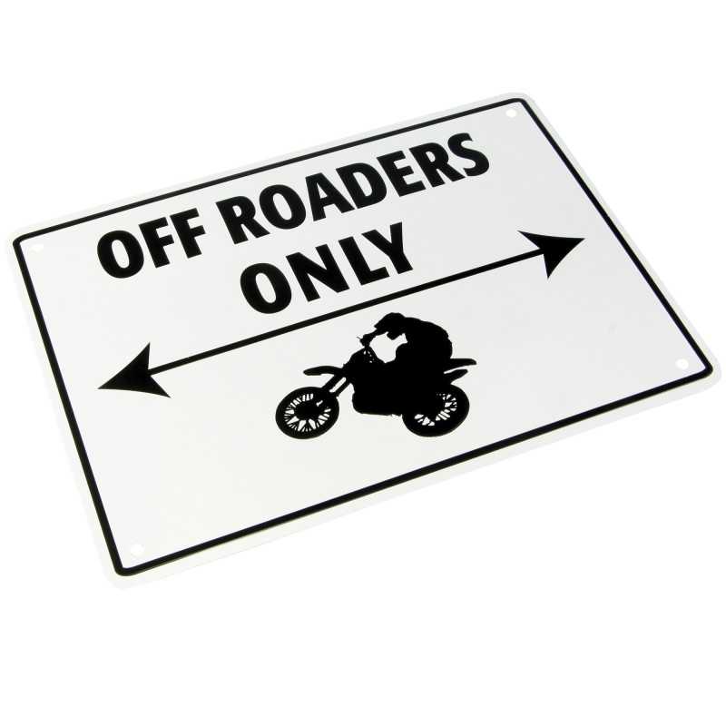 Bike-It Parking Sign Alloy - Off-Roaders Only»Motorlook.nl»5034862254184