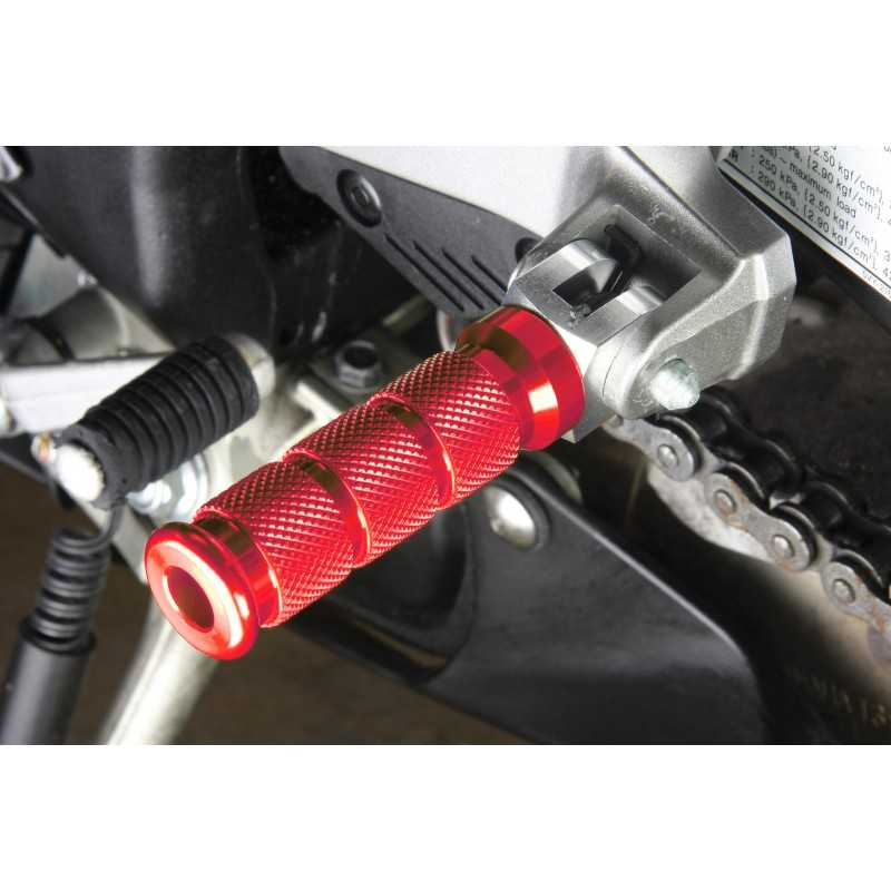 Biketek Footpegs Sport Round Alloy red | Yamaha Rear»Motorlook.nl»5034862053794