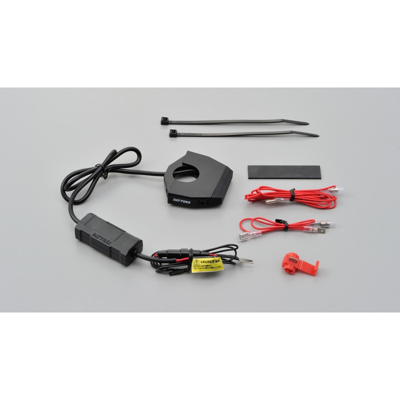 Daytona USB Socket Handlebar Mounting small (double)»Motorlook.nl»4054783426935