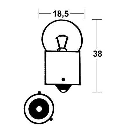 TechLine Lamp 12V 10W BAU15S»Motorlook.nl»4010356605428